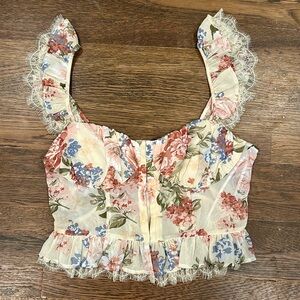 Floral Bustier Top